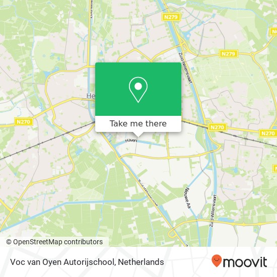 Voc van Oyen Autorijschool, Churchilllaan 70 map