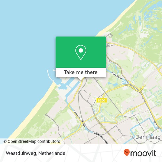 Westduinweg, 196, Westduinweg, 2583 AJ Den Haag, Nederland map