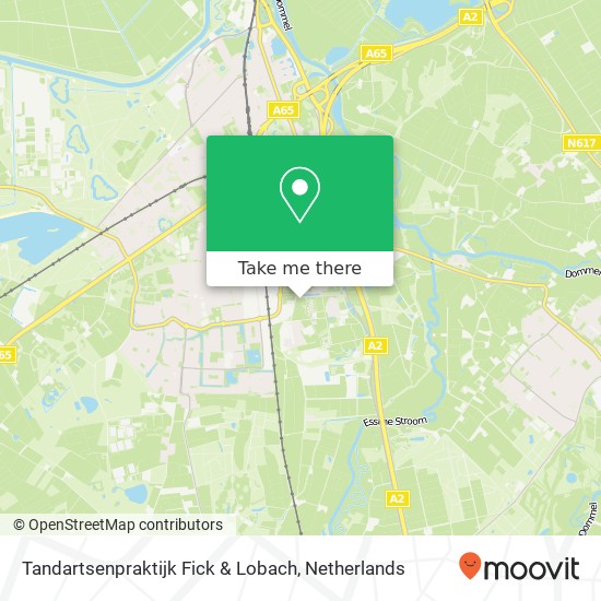 Tandartsenpraktijk Fick & Lobach, Parklaan 4 map