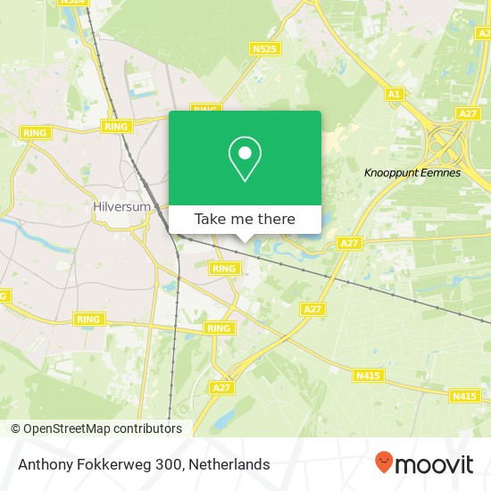 Anthony Fokkerweg 300, 1223 NK Hilversum Karte