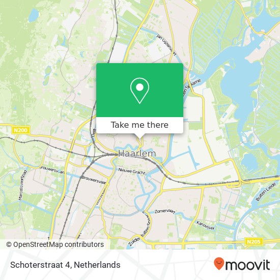 Schoterstraat 4, 2021 HH Haarlem map