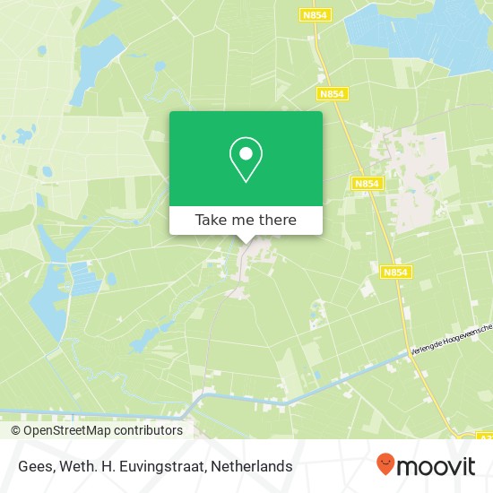 Gees, Weth. H. Euvingstraat map