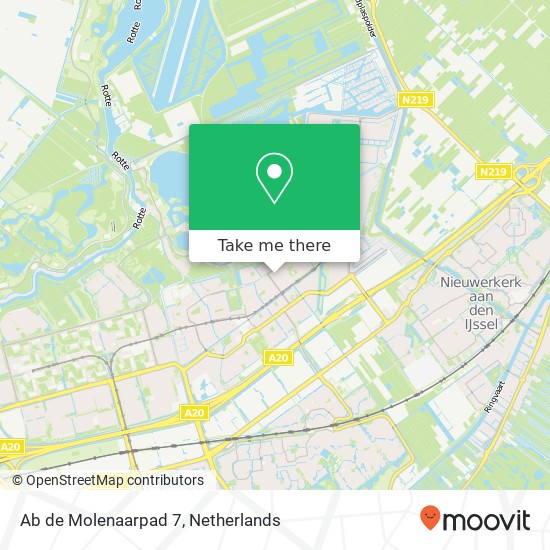 Ab de Molenaarpad 7, 3069 ZC Rotterdam Karte