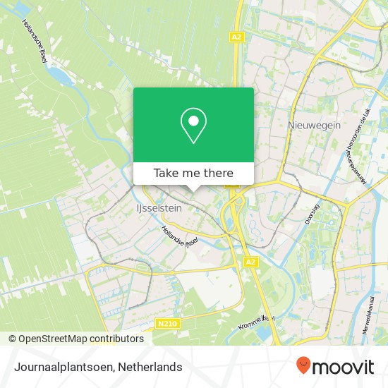 Journaalplantsoen, 3402 IJsselstein map