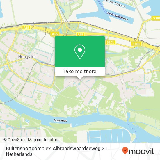 Buitensportcomplex, Albrandswaardseweg 21 map