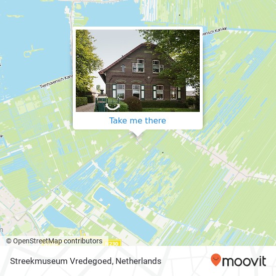 Streekmuseum Vredegoed map