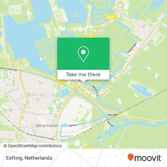 Eefting, Oostereinde 11 map