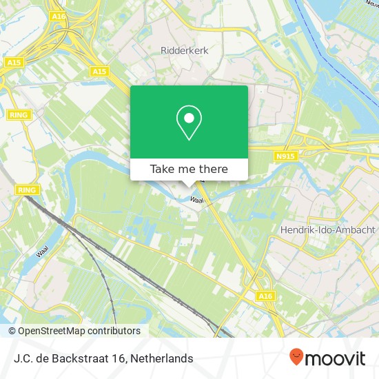 J.C. de Backstraat 16, 2988 XJ Rijsoord map