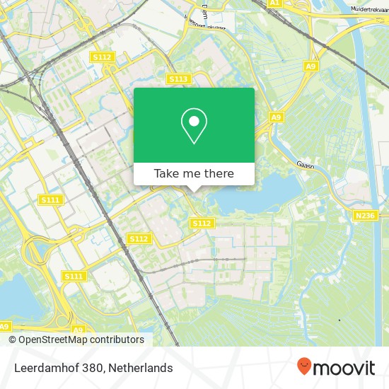 Leerdamhof 380, 1108 CG Amsterdam map