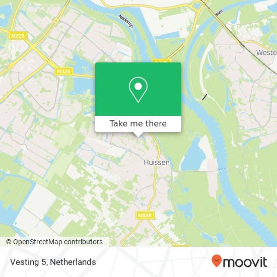 Vesting 5, 6852 CR Huissen map