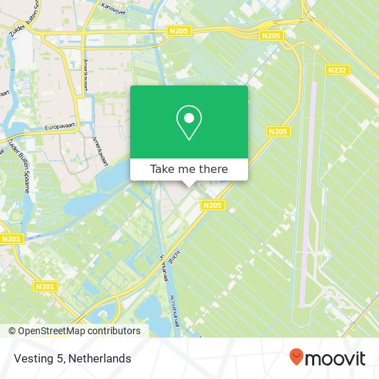 Vesting 5, 2141 MD Vijfhuizen map