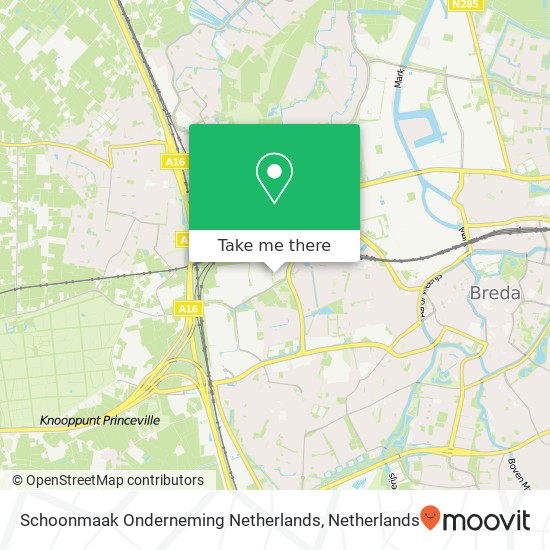 Schoonmaak Onderneming Netherlands, Neerloopweg 3 map