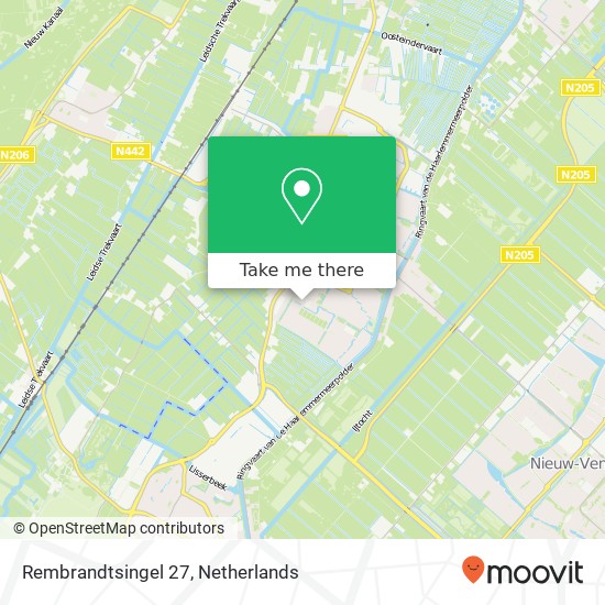 Rembrandtsingel 27, 2182 LD Hillegom map