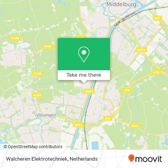Walcheren Elektrotechniek, Handelsweg 24 map