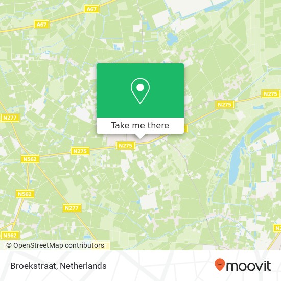 Broekstraat, Broekstraat, 5993 Maasbree, Nederland Karte