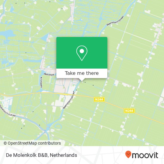 De Molenkolk B&B map