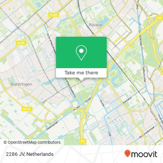 2286 JV, 2286 JV Rijswijk, Nederland map