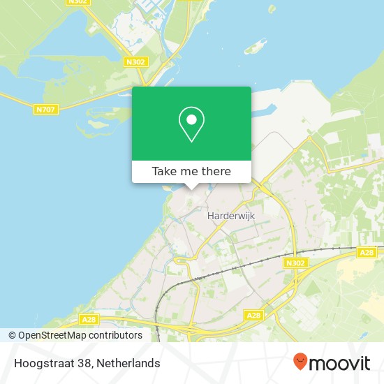 Hoogstraat 38, 3841 BS Harderwijk map