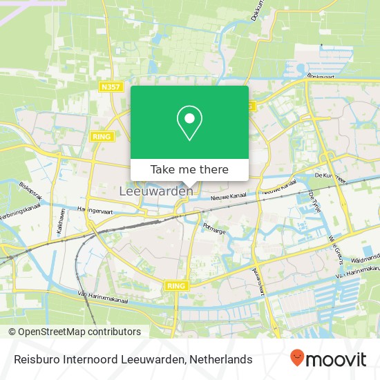 Reisburo Internoord Leeuwarden Karte