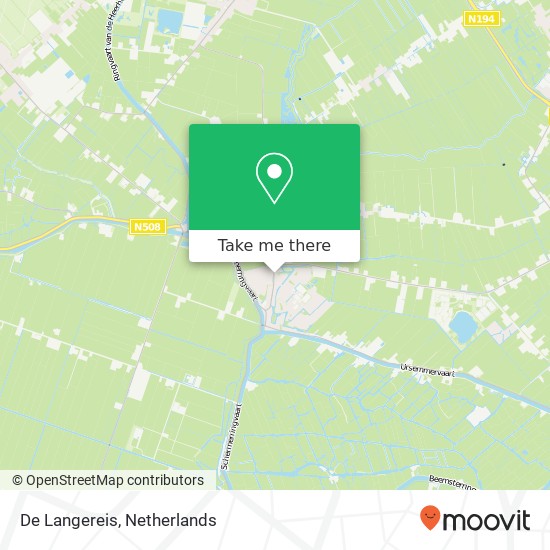 De Langereis, Noorddijkerweg 52 map