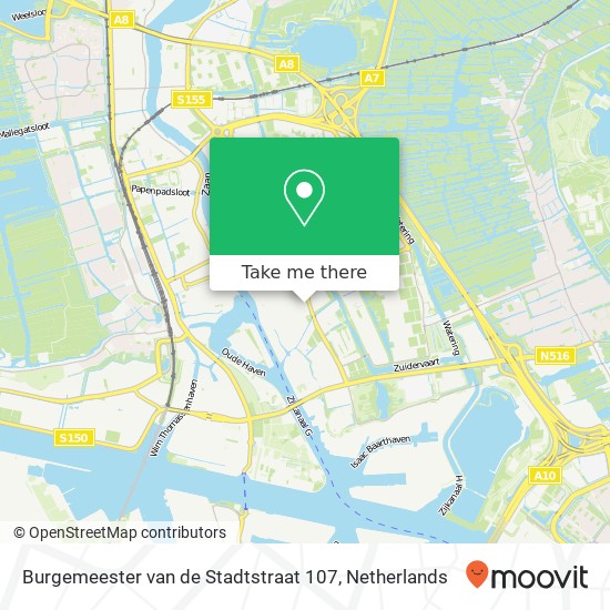 Burgemeester van de Stadtstraat 107, 1501 SE Zaandam map