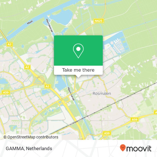 GAMMA, Groote Vlietlaan 17 map