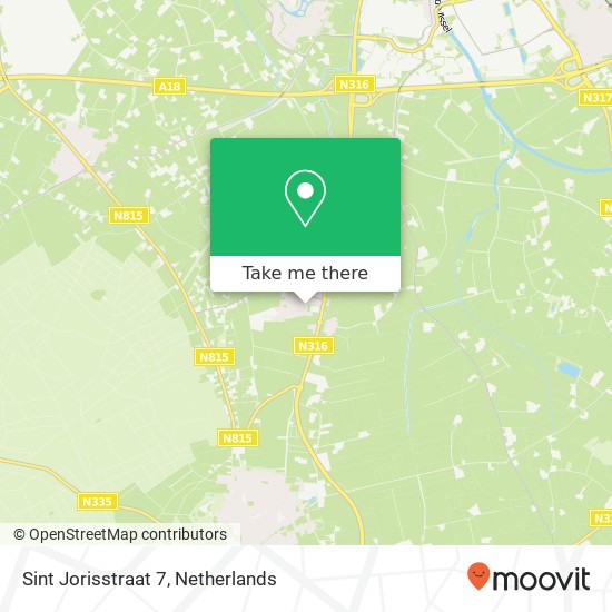 Sint Jorisstraat 7, 7047 AC Braamt map
