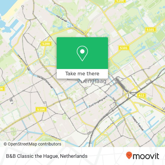 B&B Classic the Hague, Molenstraat 63 map