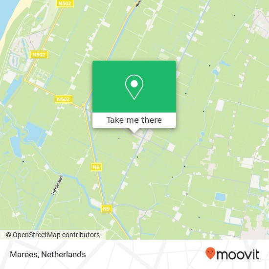 Marees, Burgerweg Karte