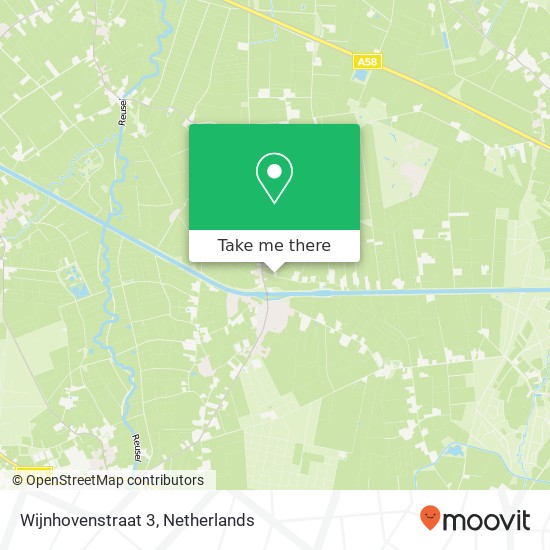 Wijnhovenstraat 3, 5089 NX Diessen map