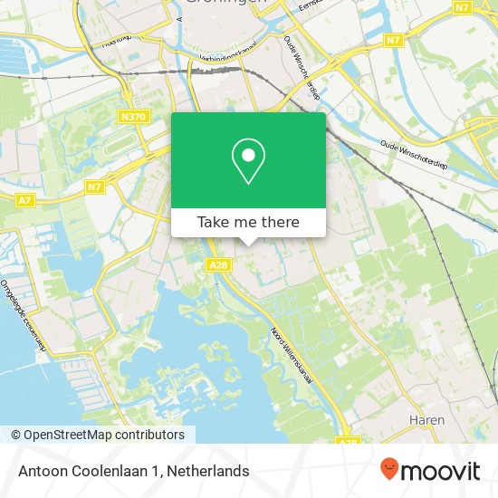 Antoon Coolenlaan 1, 9721 XC Groningen Karte