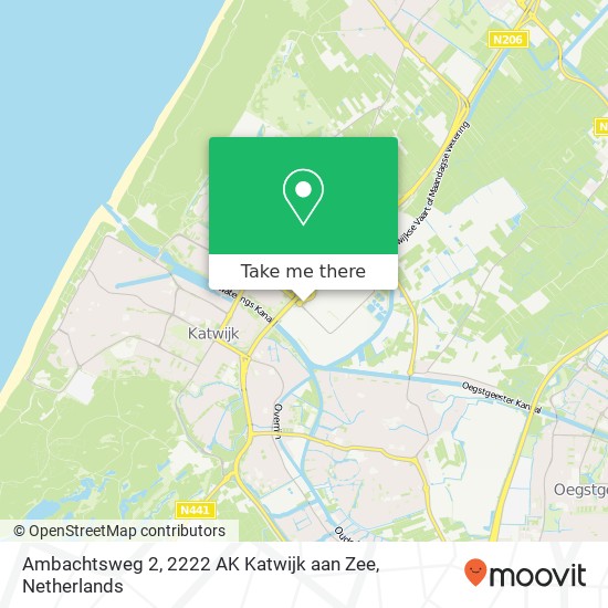 Ambachtsweg 2, 2222 AK Katwijk aan Zee map