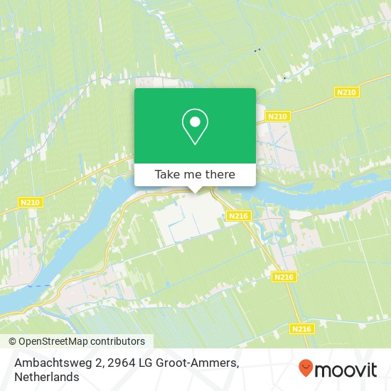 Ambachtsweg 2, 2964 LG Groot-Ammers map