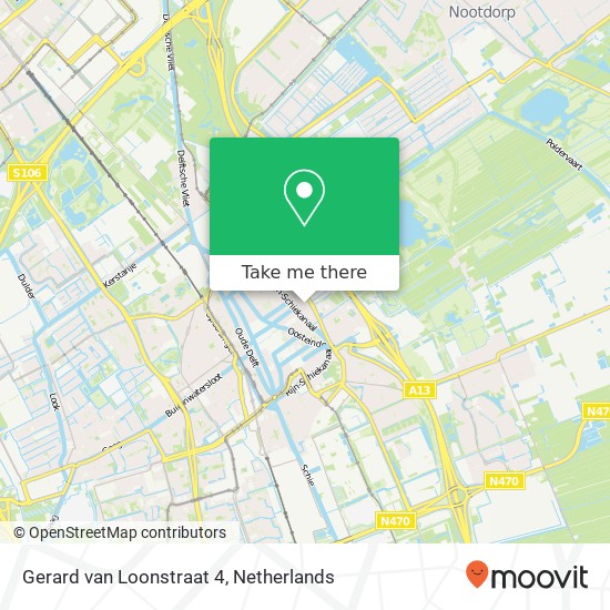 Gerard van Loonstraat 4, 2612 HV Delft map
