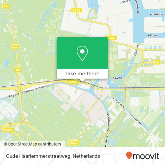 Oude Haarlemmerstraatweg, Oude Haarlemmerstraatweg, 1165 Halfweg, Nederland map