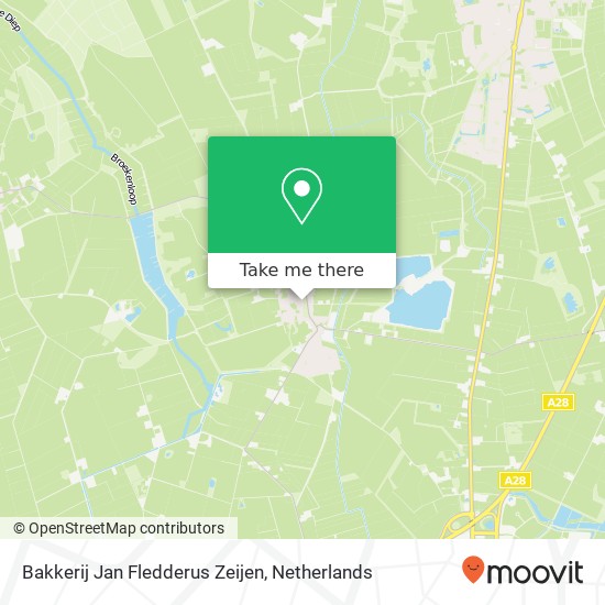 Bakkerij Jan Fledderus Zeijen, Brinkstraat 4 map