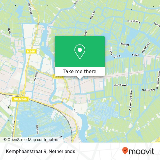 Kemphaanstraat 9, 1531 VA Wormer Karte