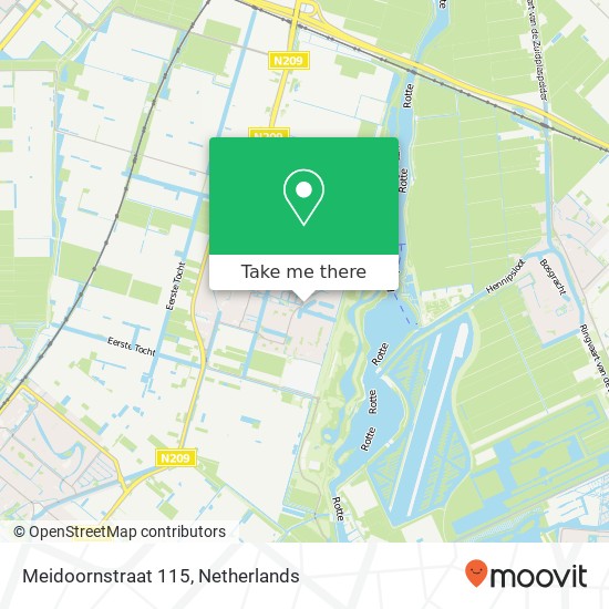 Meidoornstraat 115, 2665 DA Bleiswijk map