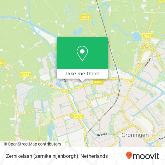 Zernikelaan (zernike nijenborgh), 9747 Groningen map