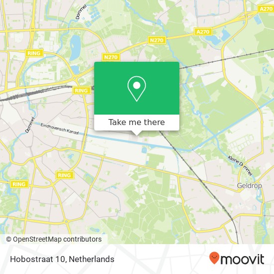 Hobostraat 10, 5642 Eindhoven Karte