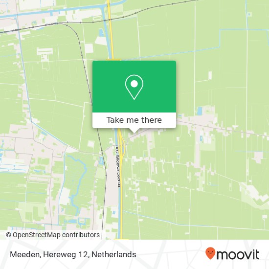 Meeden, Hereweg 12 map