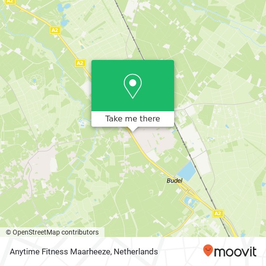 Anytime Fitness Maarheeze, Oranje Nassaulaan 3 map