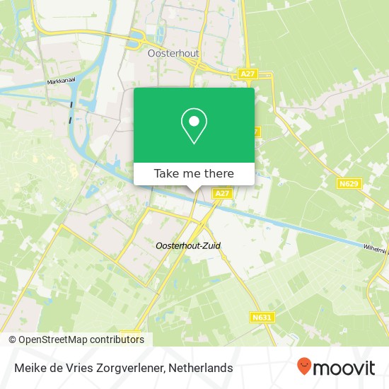 Meike de Vries Zorgverlener, Ruys de Beerenbrouckplein Karte