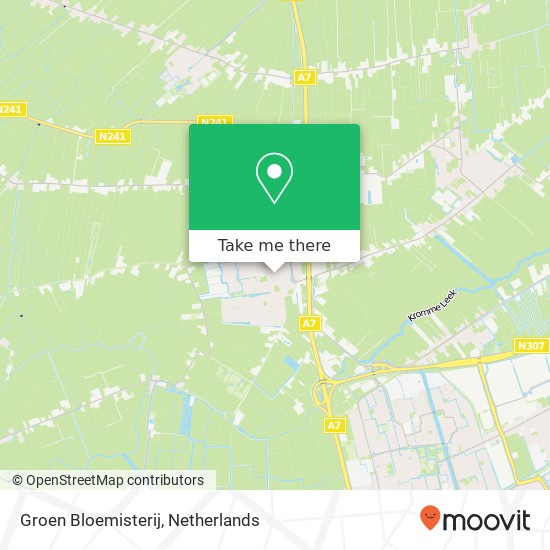 Groen Bloemisterij, Kerkstraat Karte