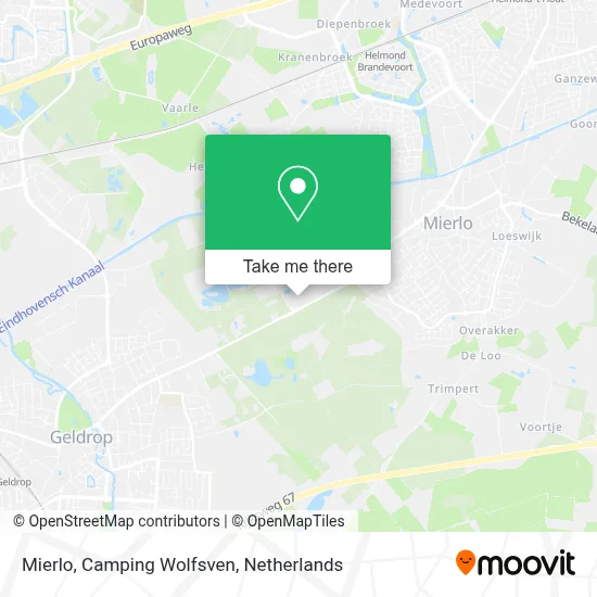 Mierlo, Camping Wolfsven map