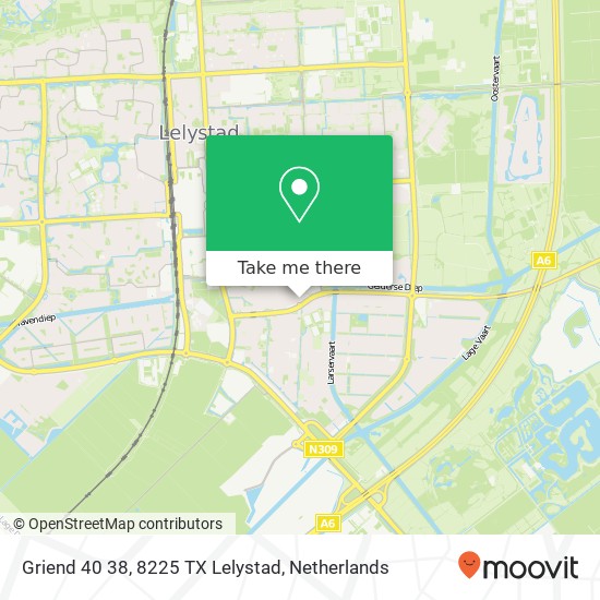 Griend 40 38, 8225 TX Lelystad map