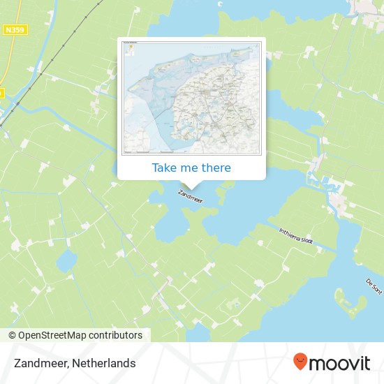Zandmeer map