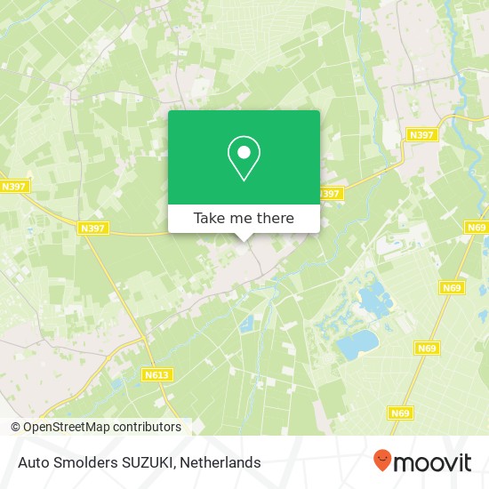 Auto Smolders SUZUKI, Lange Akkers 1 map