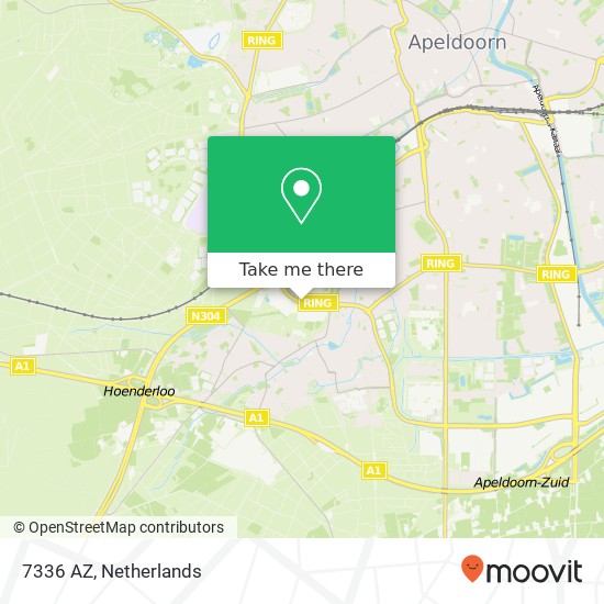 7336 AZ, 7336 AZ Apeldoorn, Nederland Karte