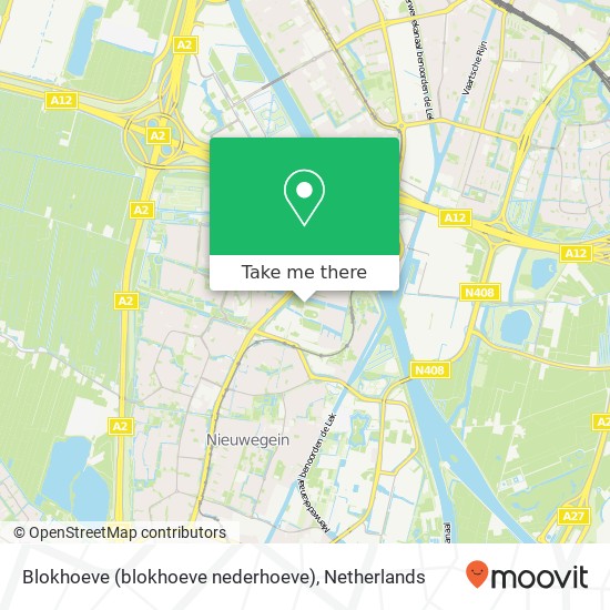 Blokhoeve (blokhoeve nederhoeve), 3438 Nieuwegein map